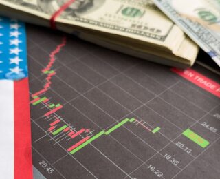 Grafico sul deficit commerciale USA