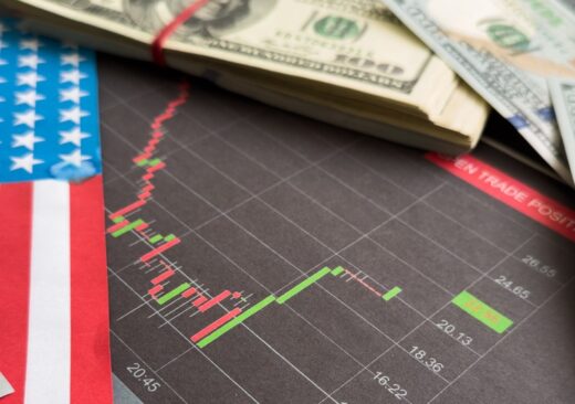 Grafico sul deficit commerciale USA