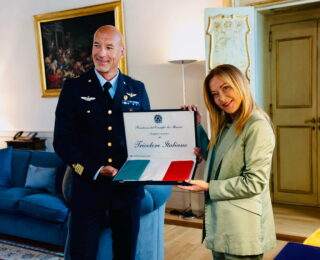 Incontro tra Giorgia Meloni e Luca Parmitano