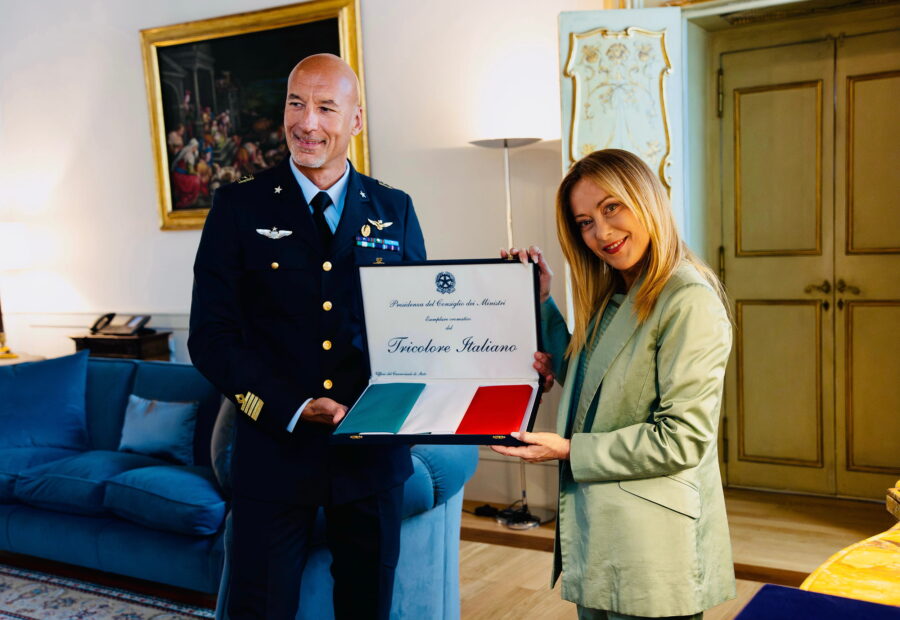Incontro tra Giorgia Meloni e Luca Parmitano