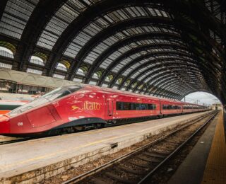Treno Italo in movimento