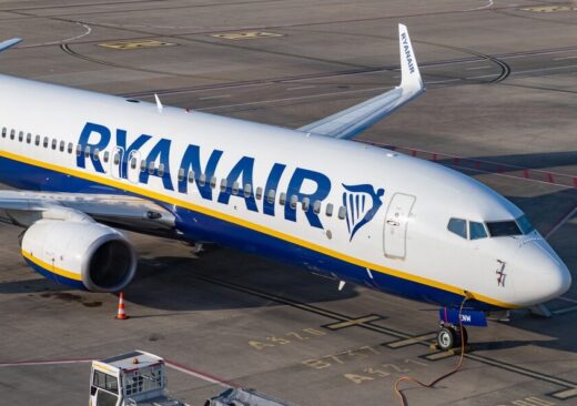 Aereo Ryanair in volo