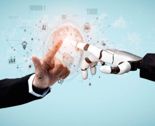 Rappresentazione grafica dell'intelligenza artificiale negli acquisti