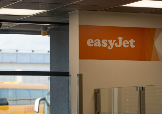 easyJet aereo in volo