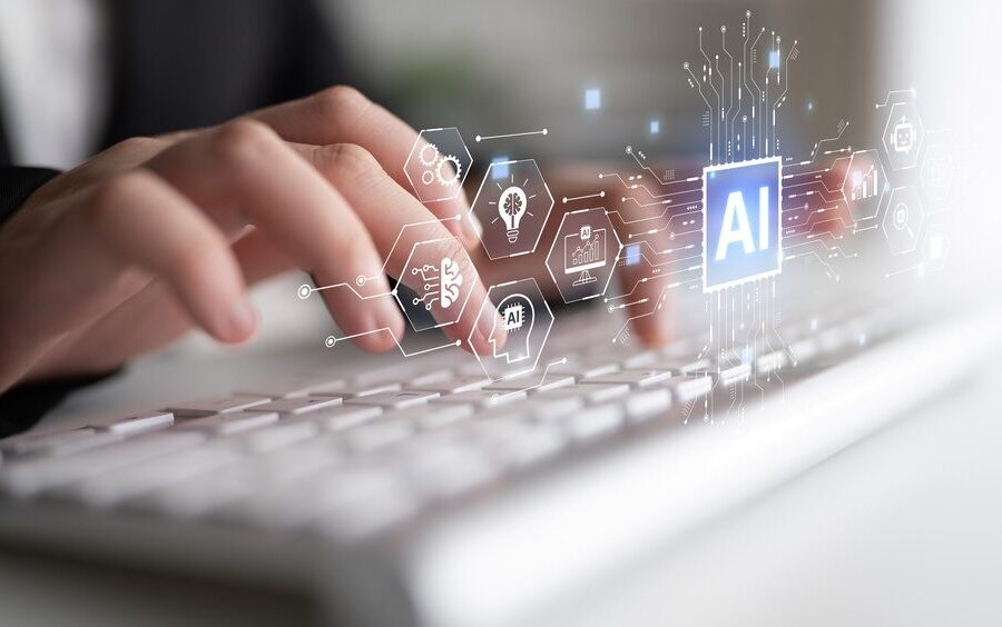 Rappresentazione grafica degli agenti AI in azione