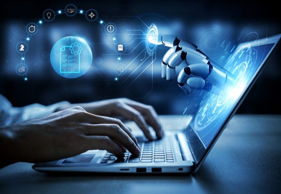 Illustrazione sull'intelligenza artificiale e trasparenza nelle decisioni aziendali