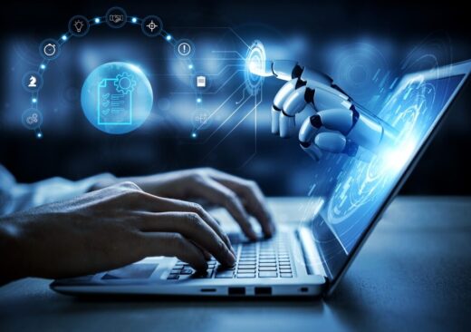 Illustrazione sull'uso dell'IA nello sviluppo software