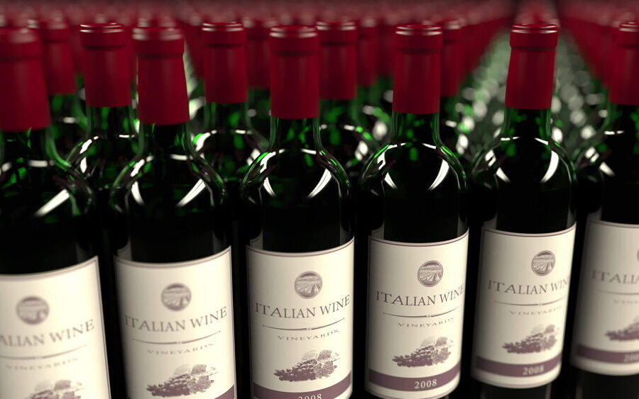 Vino italiano in esportazione