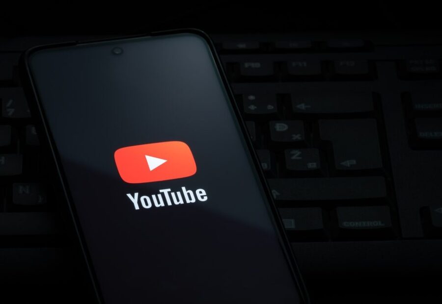 Logo di YouTube con pulsante non mi piace